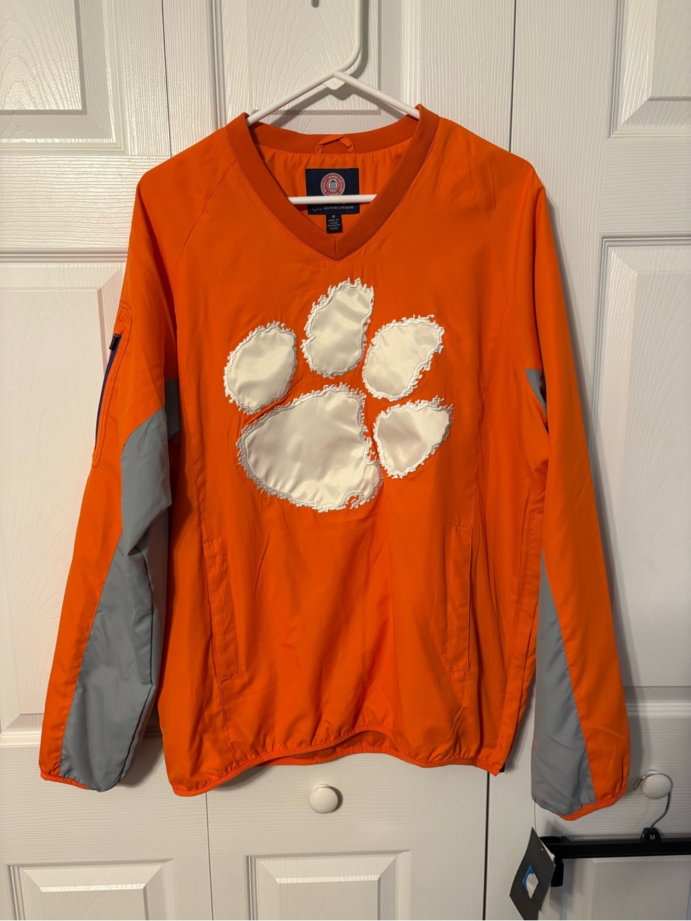 Clemson Jacket- GIII Sports by Carl Banks Bright Orange Athletic Jacket- Vintage
